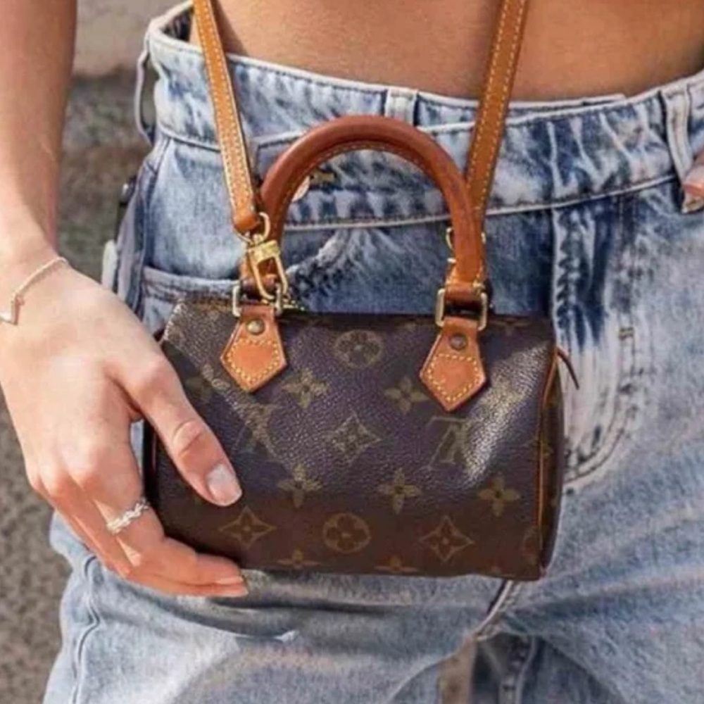 Authentic Louis Vuitton MINI speedy sac XL 2way with strap crossbody